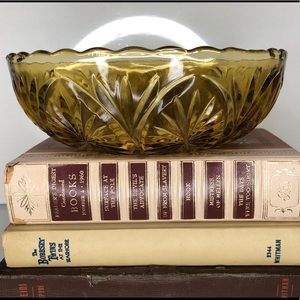 Vintage Indiana Glass Co- Sunburst Bowl MCM